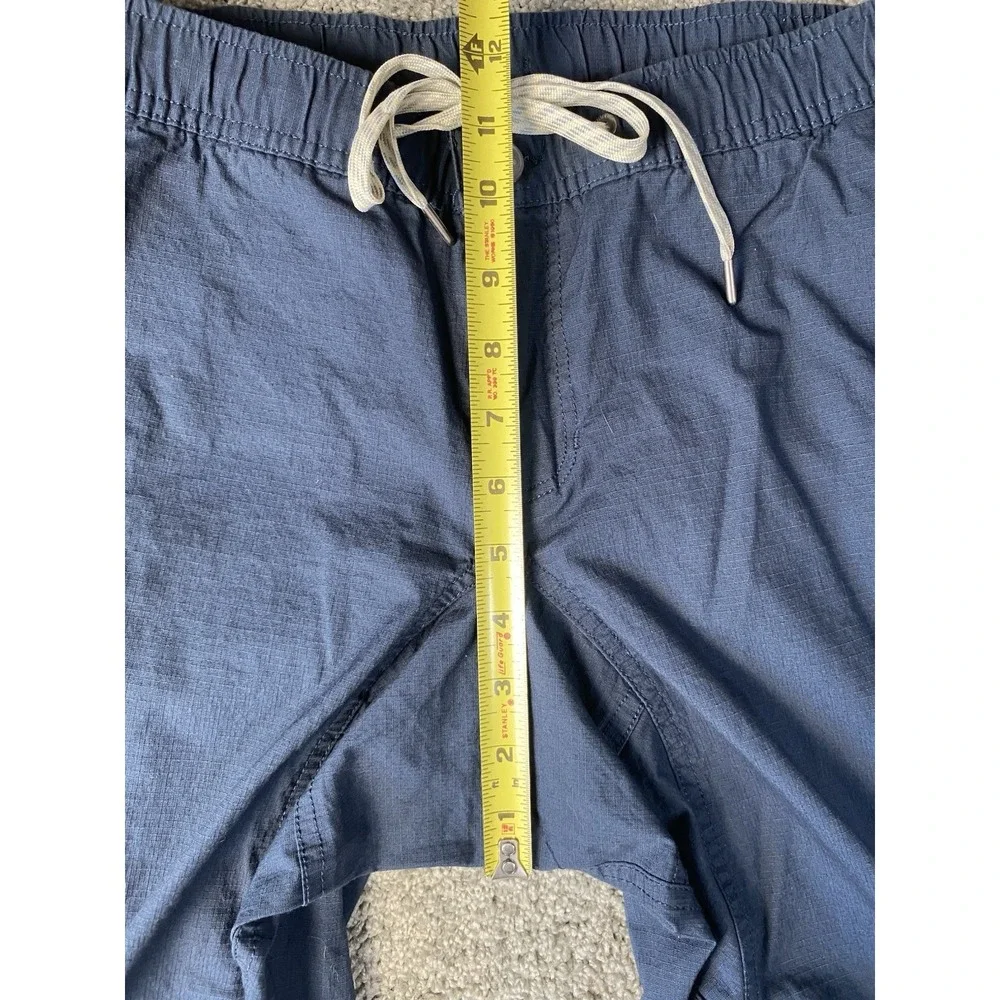 Vuori Men's Ripstop Climber Pants Blue Size Small Khaki Stretch Drawstring V412